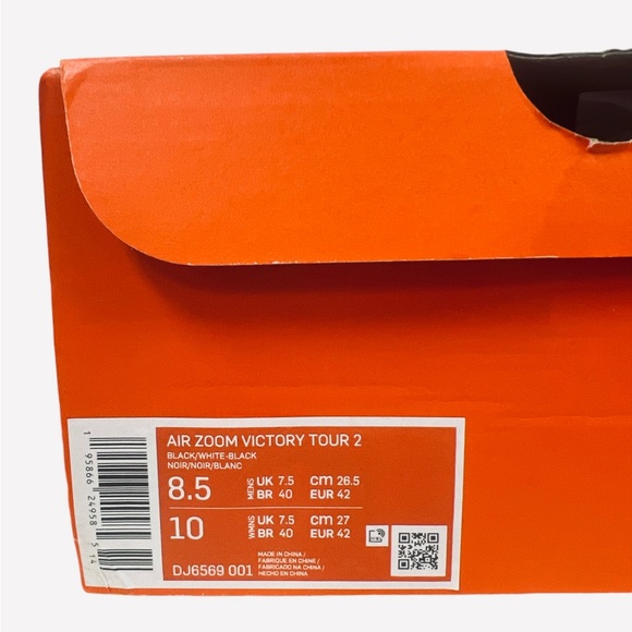 Nike Air Zoom Victory Tour 2 Golf Shoes Black White Panda DJ6569-001 Mens Sz 8.5 - Picture 12 of 12